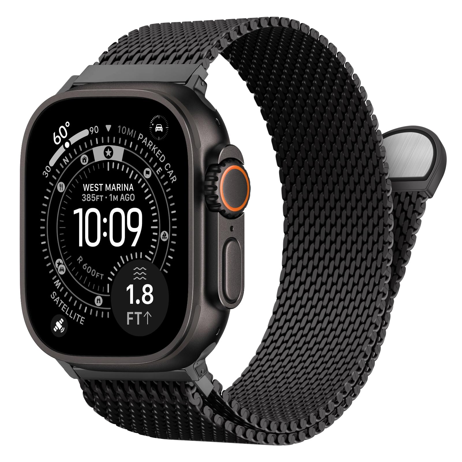 Mesh Coil Strip - Thick Metal Strap for Apple Watch
